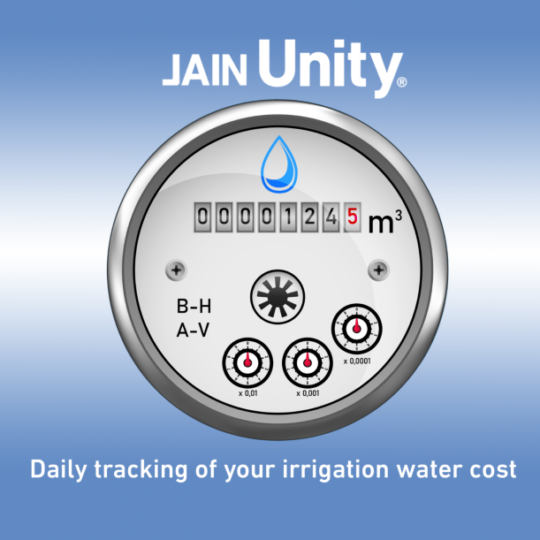 Jain introduces cost of water tracking into smart irrigation