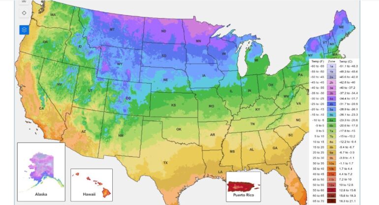 Zone Chart USDA unveils updated Plant Hardiness Zone Map